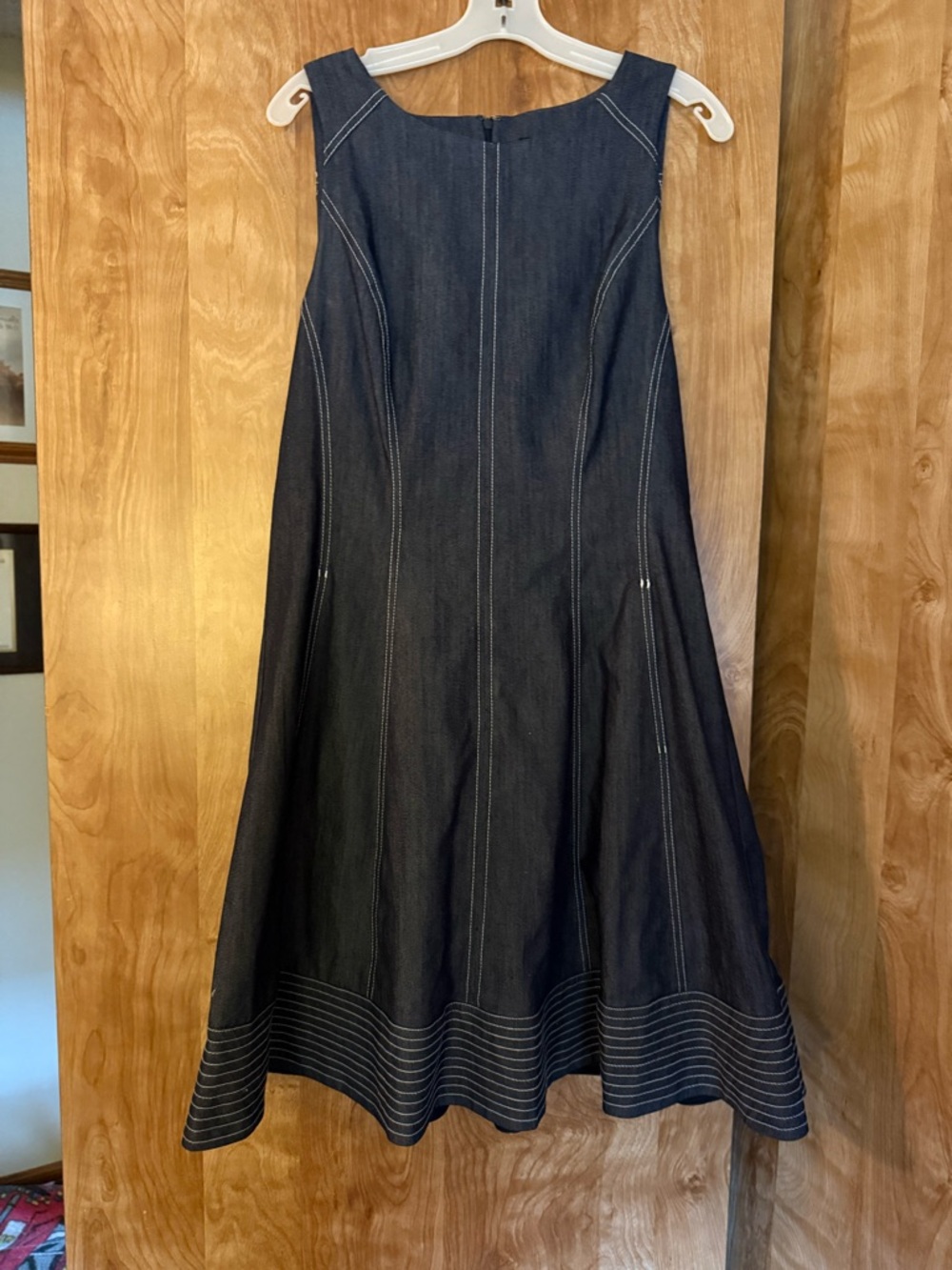 Maggy London Navy Blue Denim Label Dress/Top